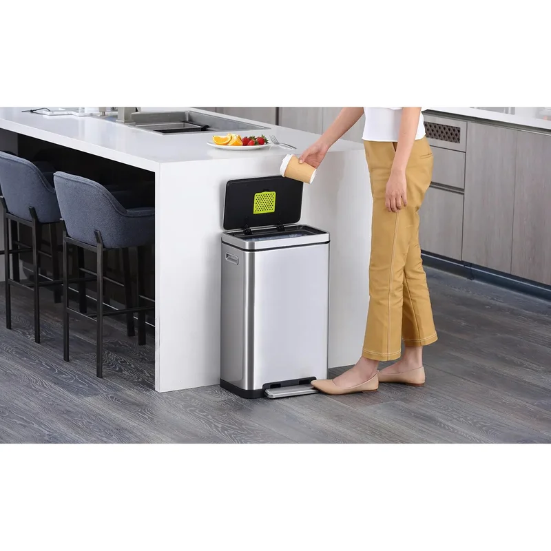 Кош за отпадъци Eko X-Cube, с педал, 30 L