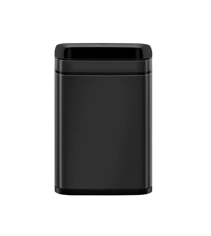 Кош за отпадъци Eko Laguna, без капак, 8 L, черен, 23 х 18 х 35 cm