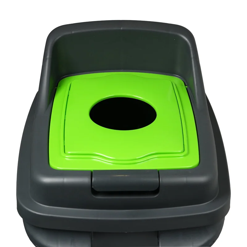 Кош за отпадъци Planet, за разделно събиране, 50 L, зелен