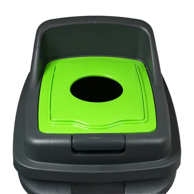 Кош за отпадъци Planet, за разделно събиране, 50 L, зелен