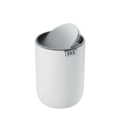 Кош за отпадъци Eko Fandy, за маса, 1.5 L, бял