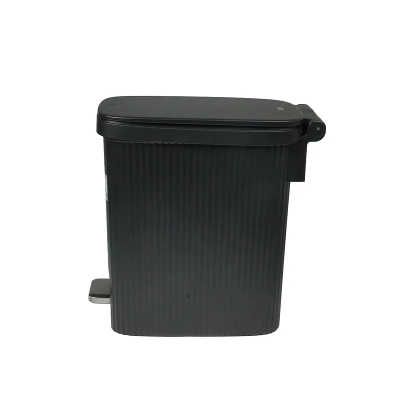 Кош за отпадъци Eko Touchgo, с педал, 10 L, черен