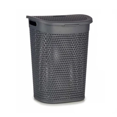 Кош за пране Kipit, с капак, 60 L, антрацит