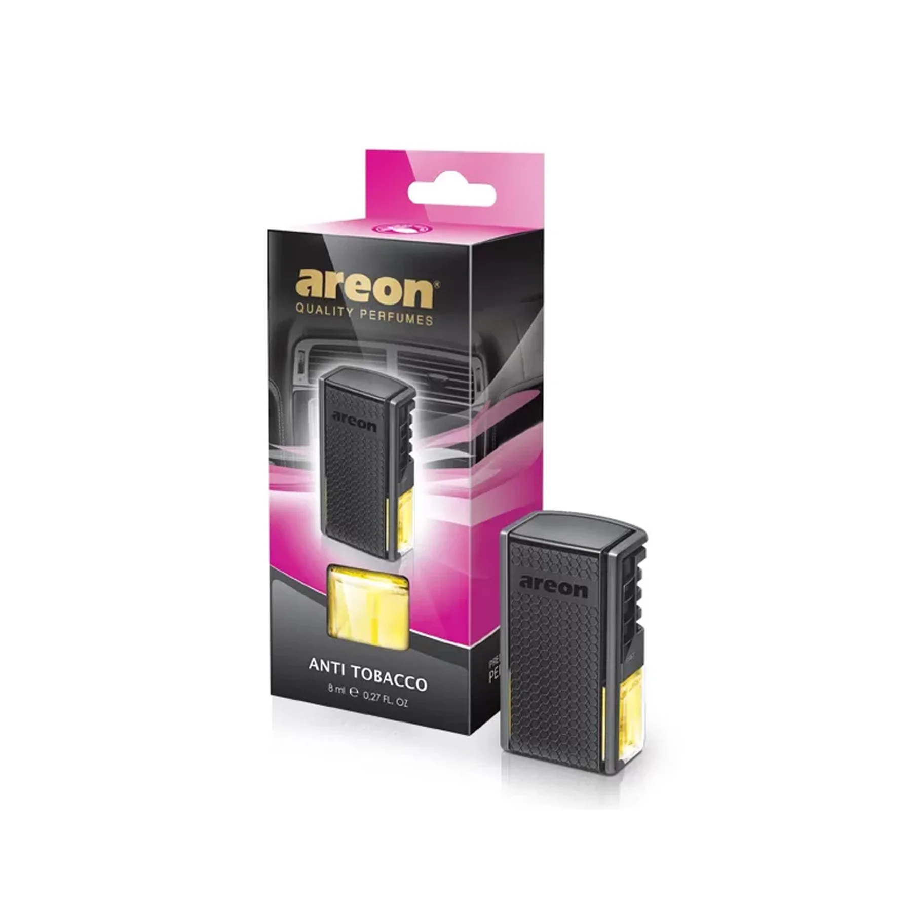 Ароматизатор за кола Areon Anti Tobacco, цветен, 8 ml
