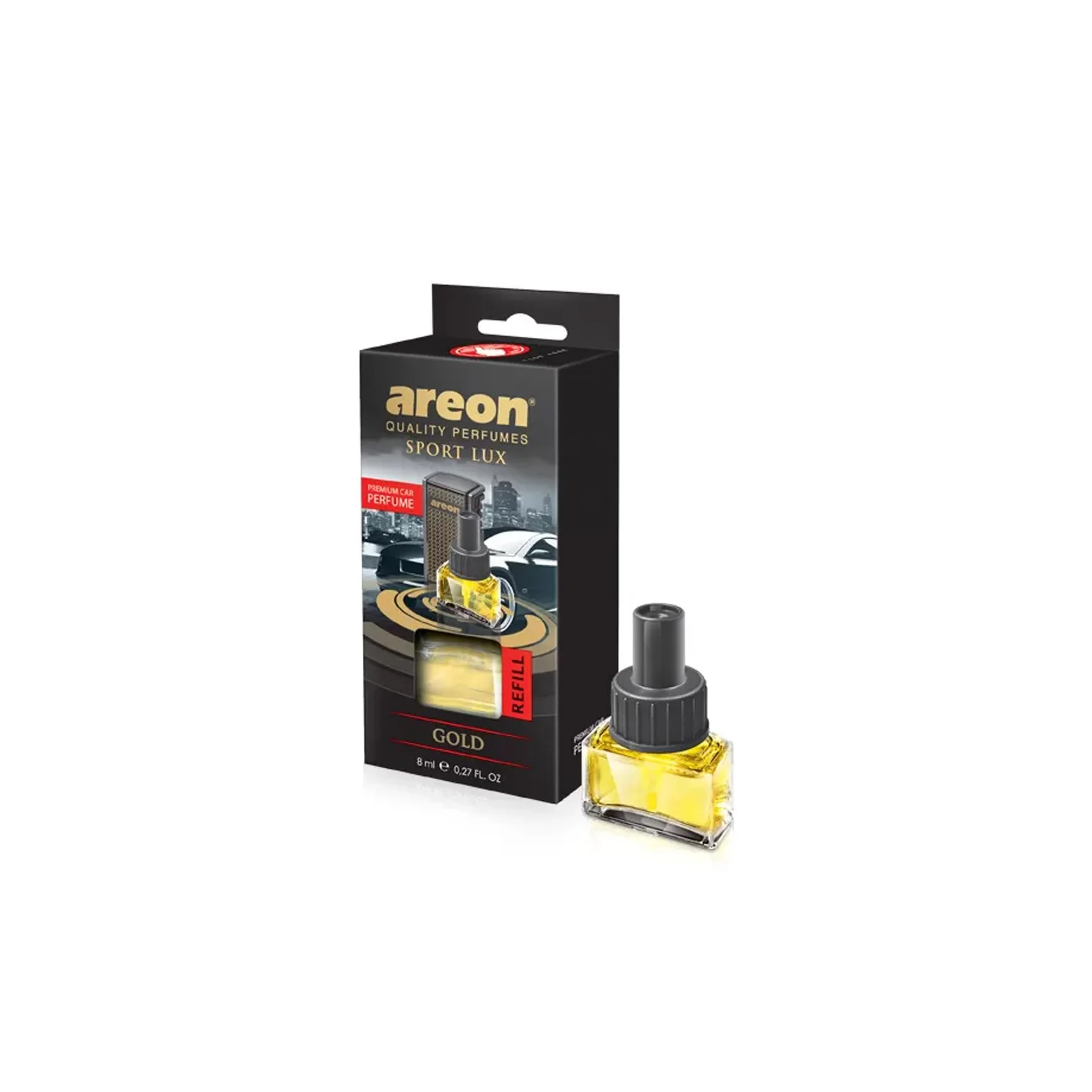 Пълнител за ароматизатор за кола Areon Gold, 8 ml