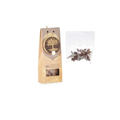 Ароматни конуси Acorde Gris, тамян, сиви, 30 броя