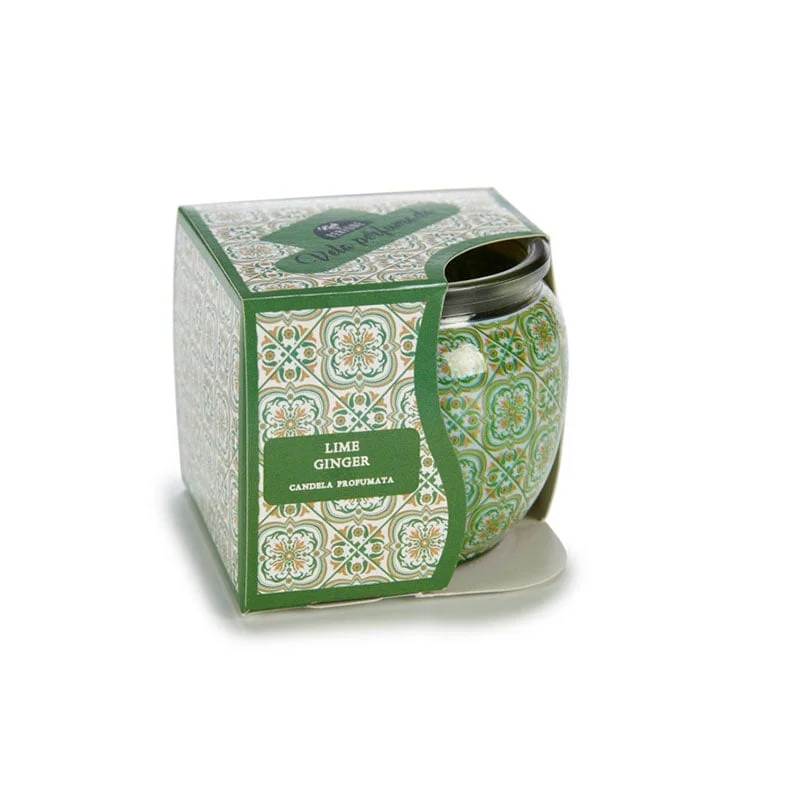 Свещ Acorde, в стъклена ваза, Lime Ginger, 20 часа