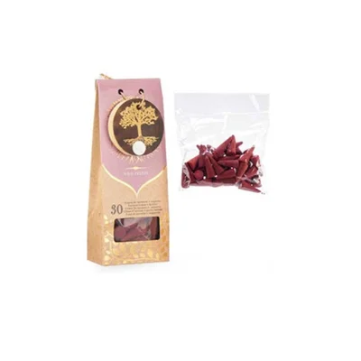 Ароматни конуси Acorde Rosa, тамян, розови, 30 броя