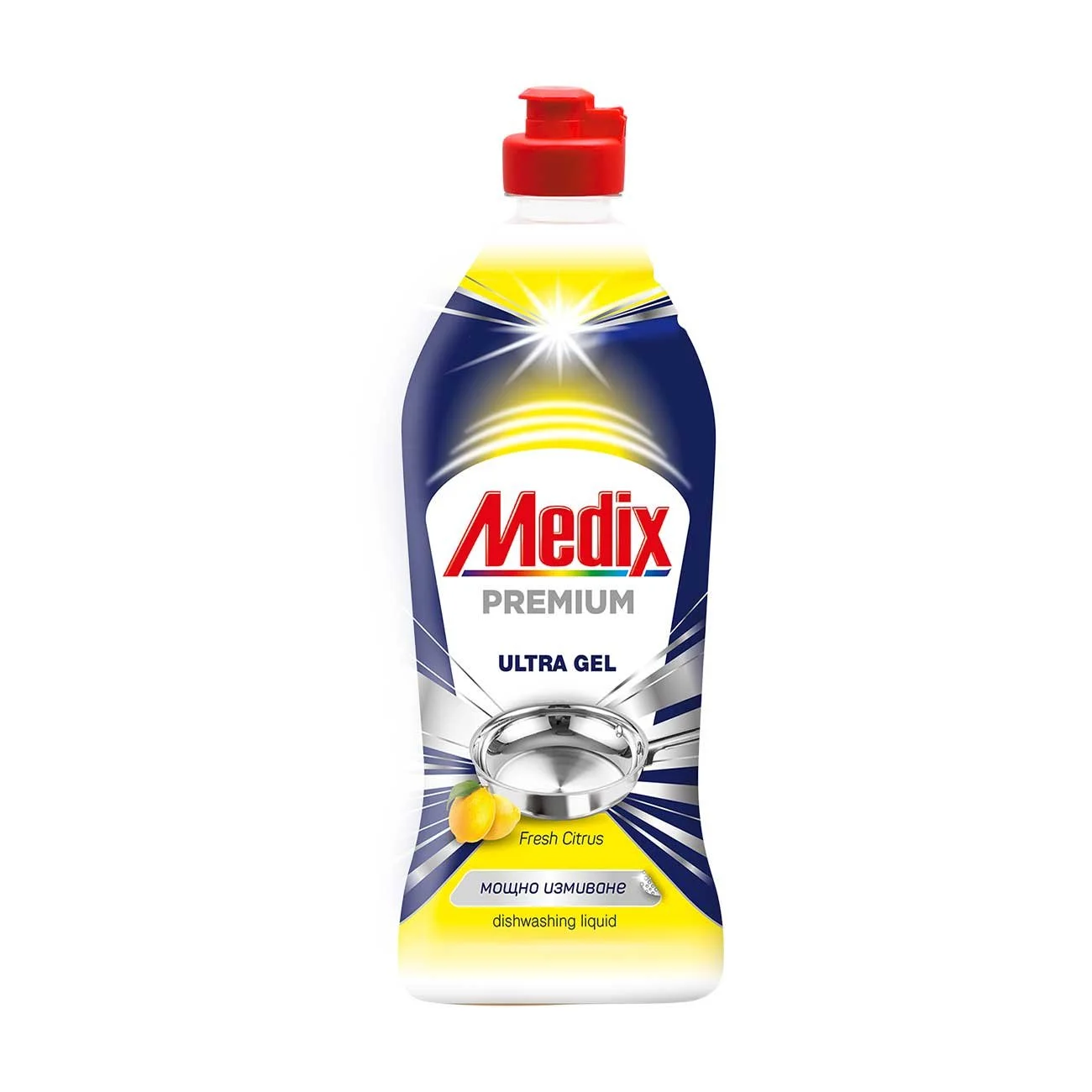 Препарат за миене на съдове Medix Premium, жълт, 750 ml