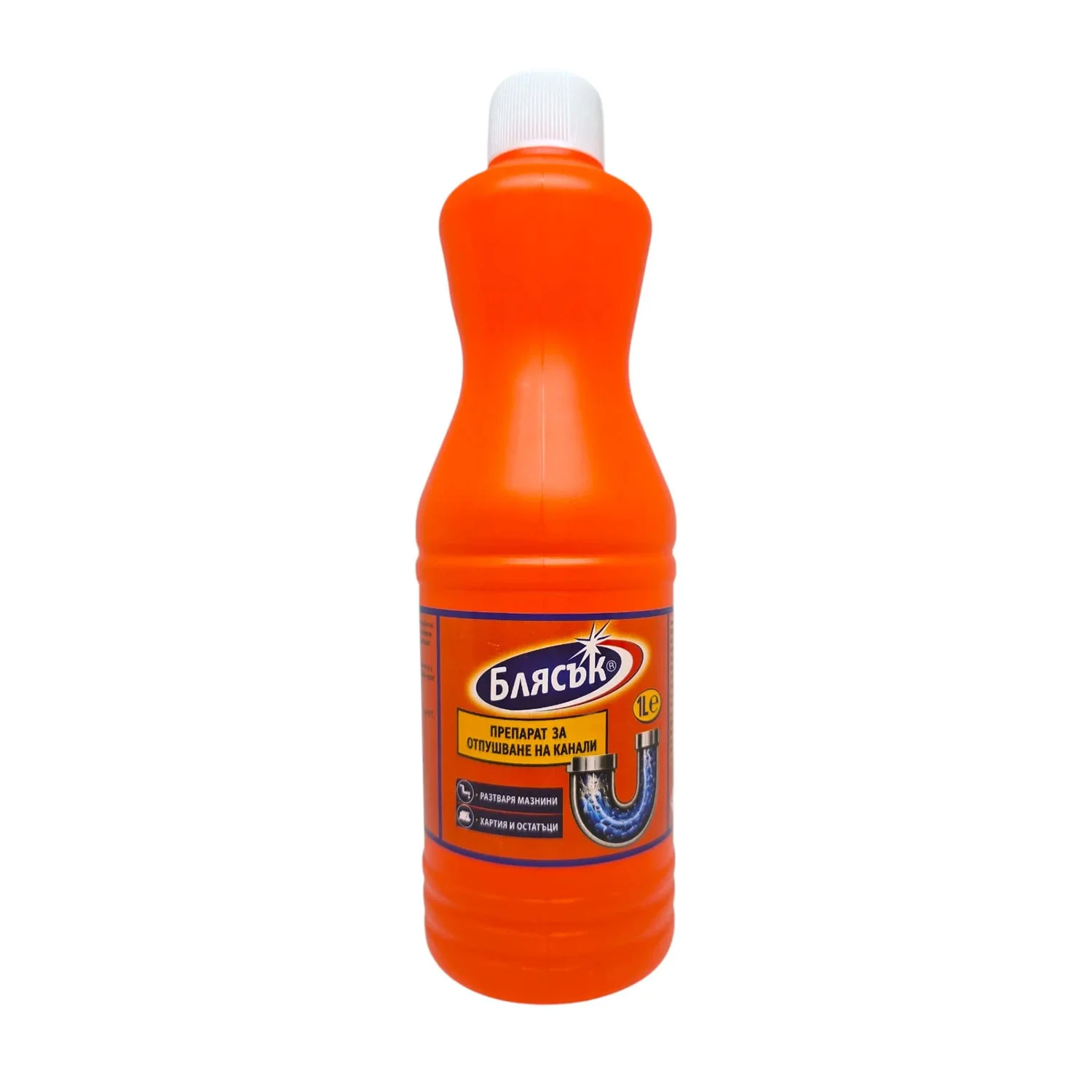 Препарат за отпушване на канали Блясък, 1 L