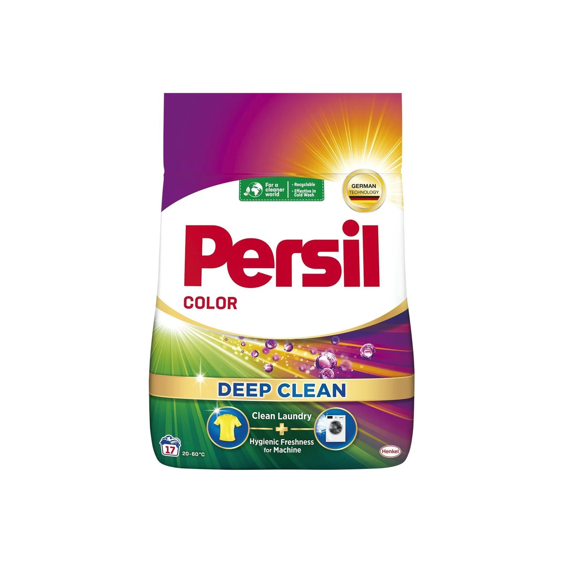 Перилен препарат Persil Expert, прах, за цветно пране, 1.02 kg, за 17 пранета