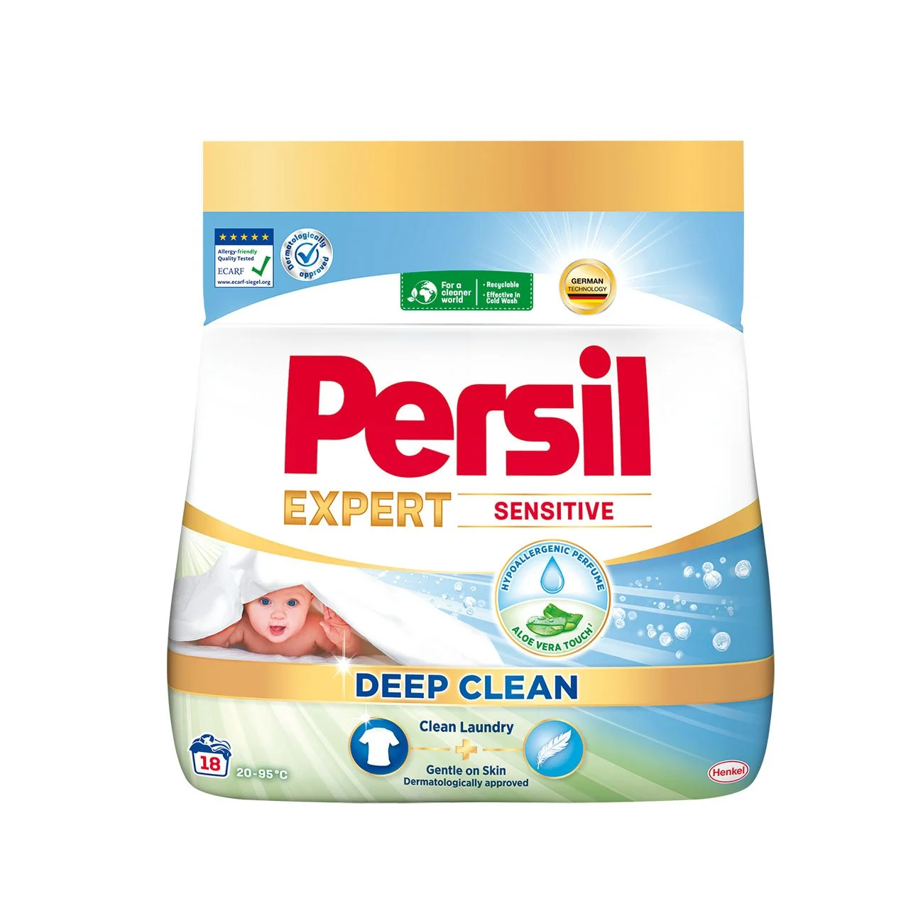 Перилен препарат Persil Sensitive, прах, за 20 пранета, 0.990 kg