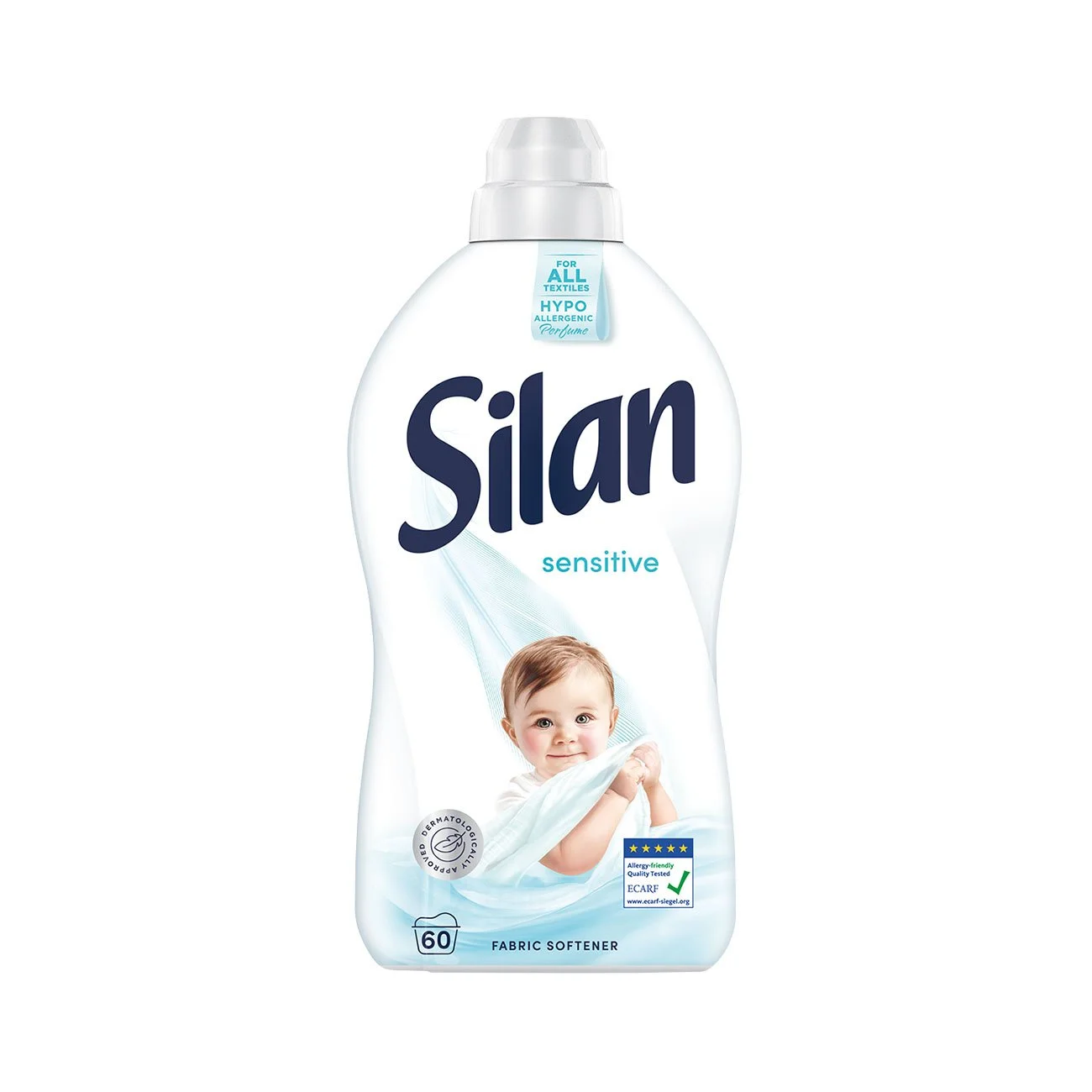 Омекотител Silan Sensitive, за 64 пранета, 1.408 L