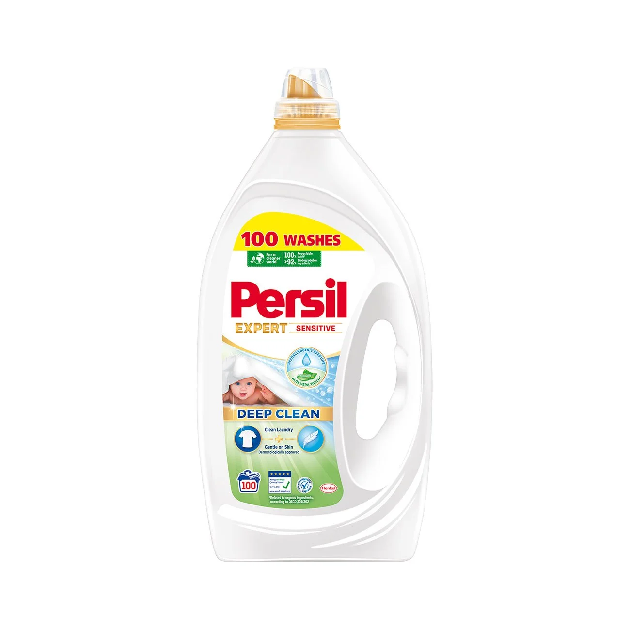 Перилен препарат Persil Giga Sensitive, 4.5 L, за 100 пранета