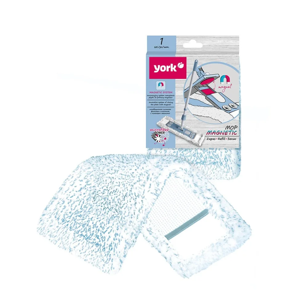 Моп York Magnetic, плосък, резервен, 47 x 17 cm