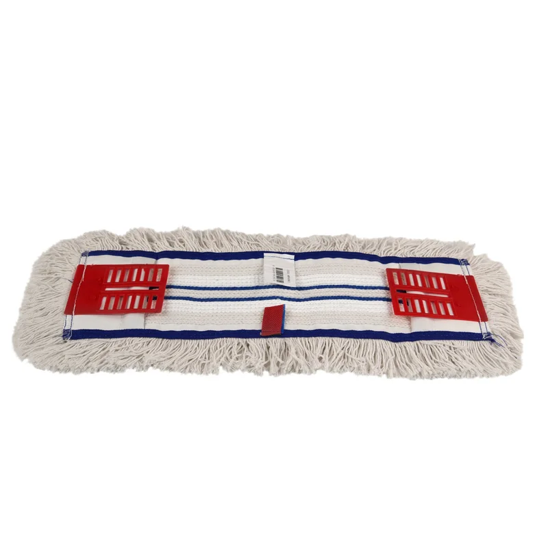 Моп Hunts, за мокро почистване, Color strips, памучен, с крила, 40 cm