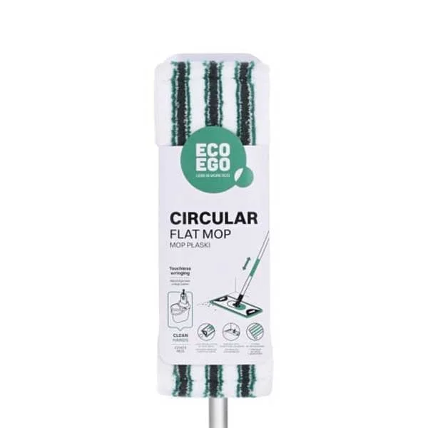 Моп York Eco Ego Circular, 40 х 15 cm, с държач и дръжка, 137 cm