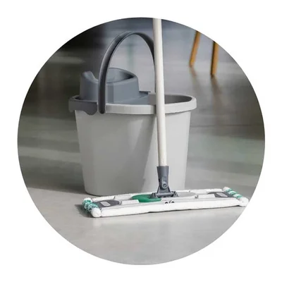 Комплект за почистване на под York Eco Ego Circular, включващ кофа с изстисквач и кофа, 13 L, 35.6 х 28.2 х 26 cm