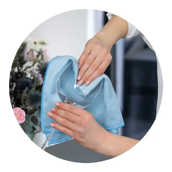 Микрофибърна кърпа York Eco Ego Diamond, за стъкла, 40 х 40 cm