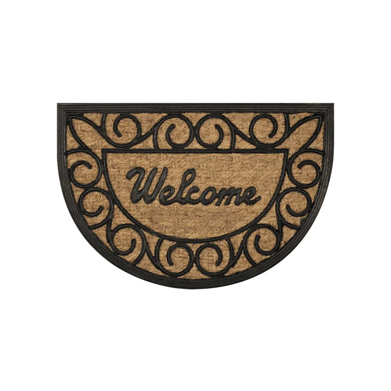 Изтривалка Olivo Half Moon, кокос и гума, 40 х 60 cm, асорти