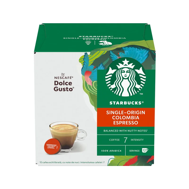 Nescafé Dolce Gusto Кафе капсула Starbucks, Medium Colombia, 12 броя