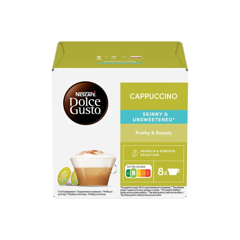 Nescafe Dolce Gusto Кафе капсула Cappuccino Skinny Unsweetened, 16 броя