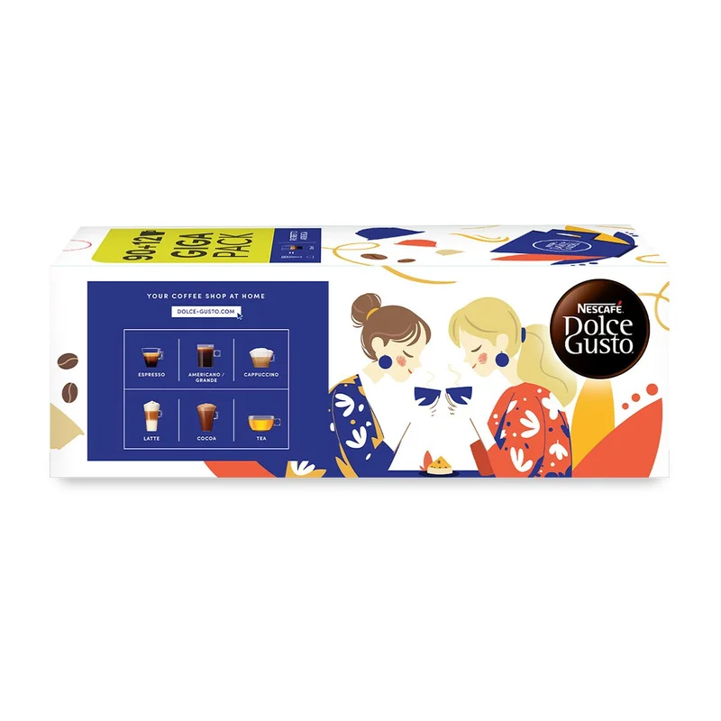 Nescafe Dolce Gusto Кафе капсула Ristretto Ardenza, Giga pack, 102 броя
