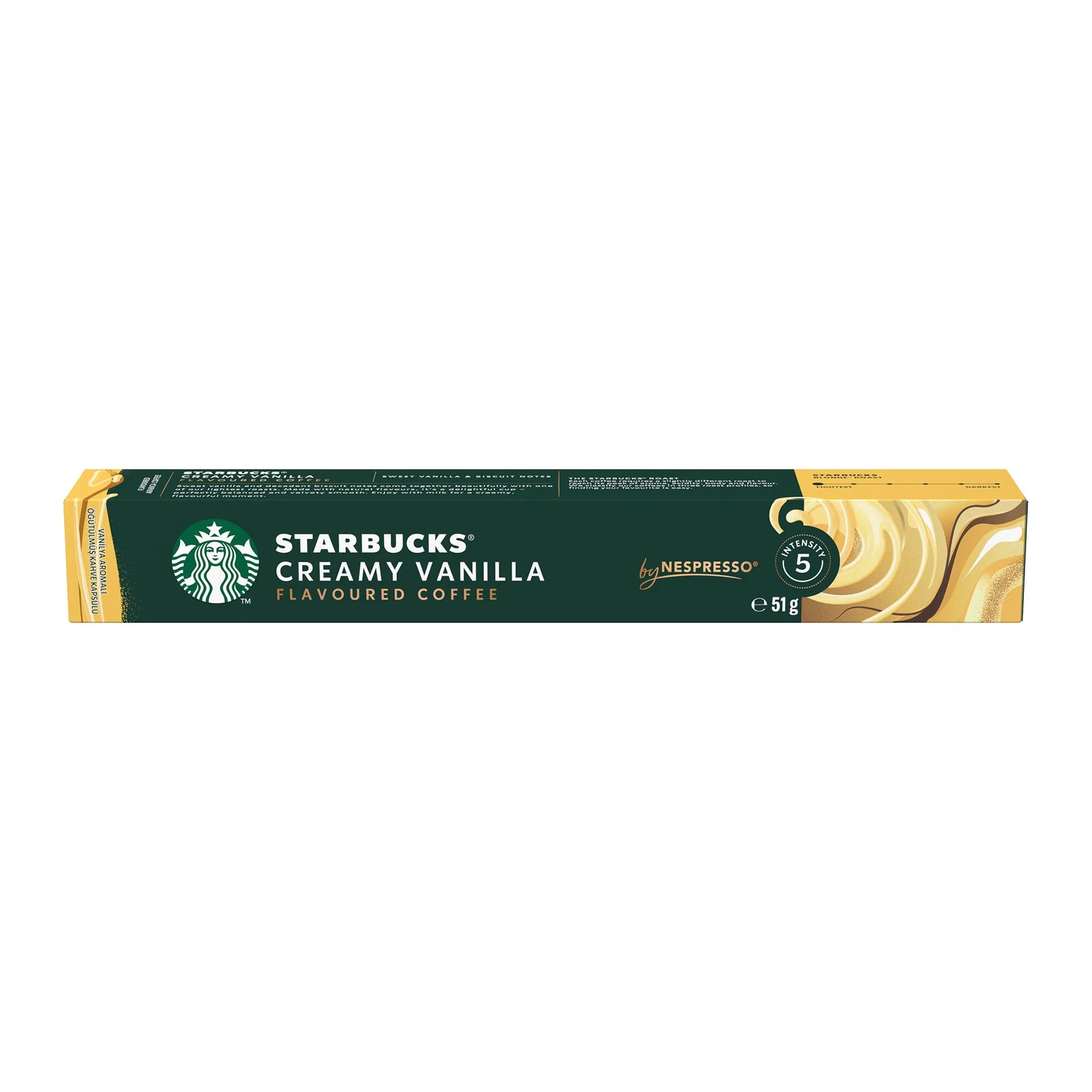 Starbucks Кафе капсула Creamy Vanillia, за Nespresso, 10 броя