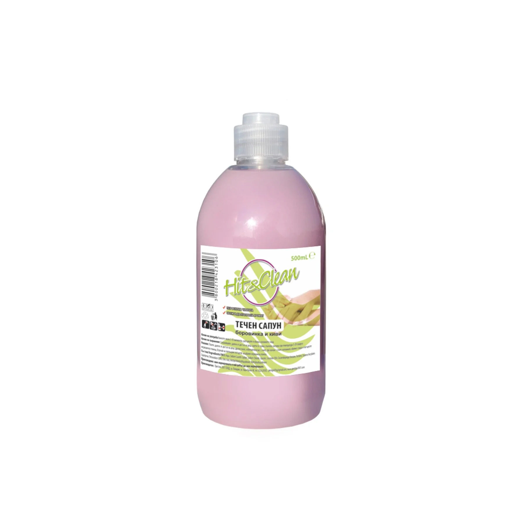 Пълнител за течен сапун Hit&Clean, 1 l, с аромат на боровинка и киви