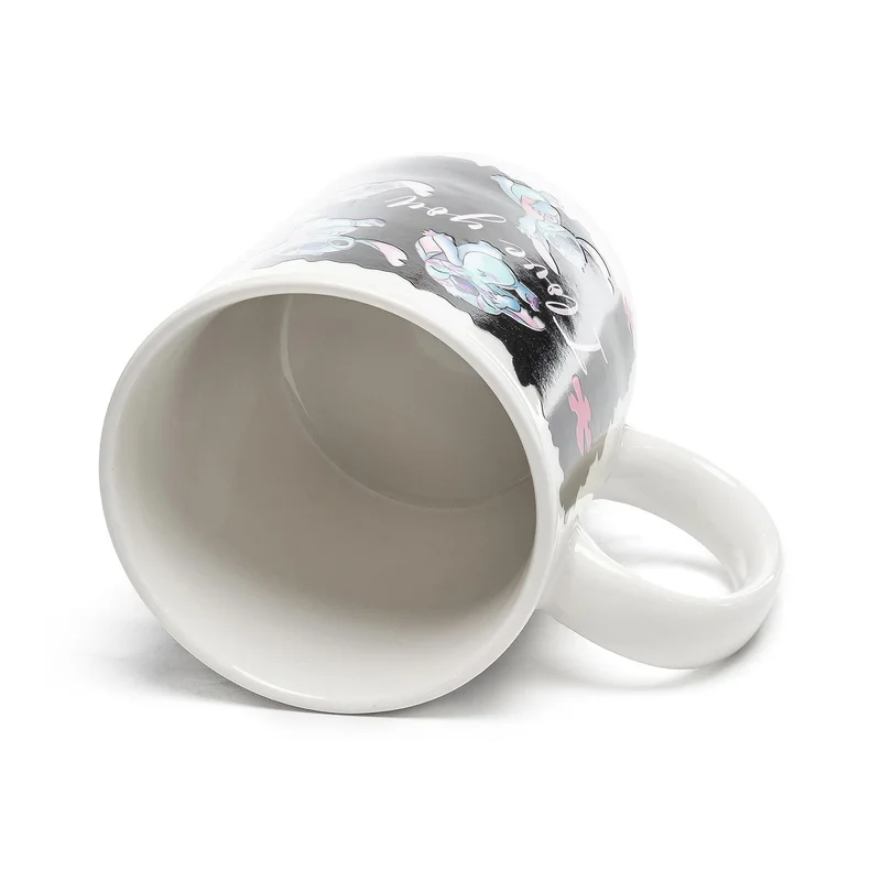 Stor Чаша Stitch & Angel, вълшебна, керамична, 325 ml