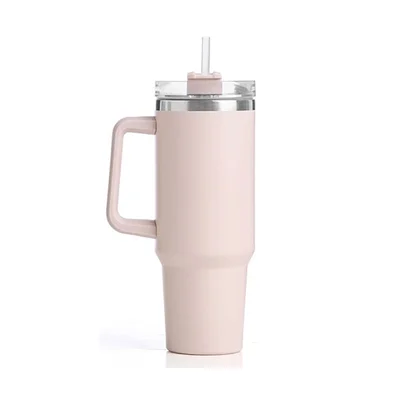 Термочаша Kinvara, с дръжка и сламка, 1200 ml, асорти