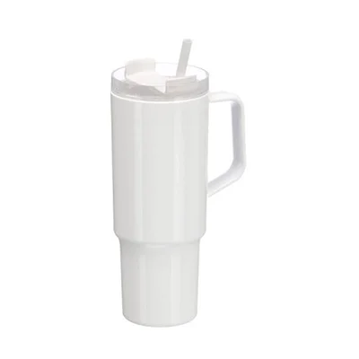 Чашa Kinvara, с дръжка и сламка, 1200 ml, асорти - бяла или черна