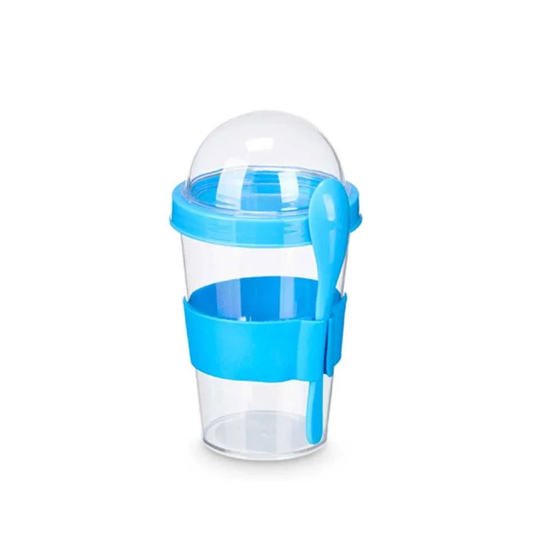 Чаша Leknes, с лъжица, 400 ml, асорти