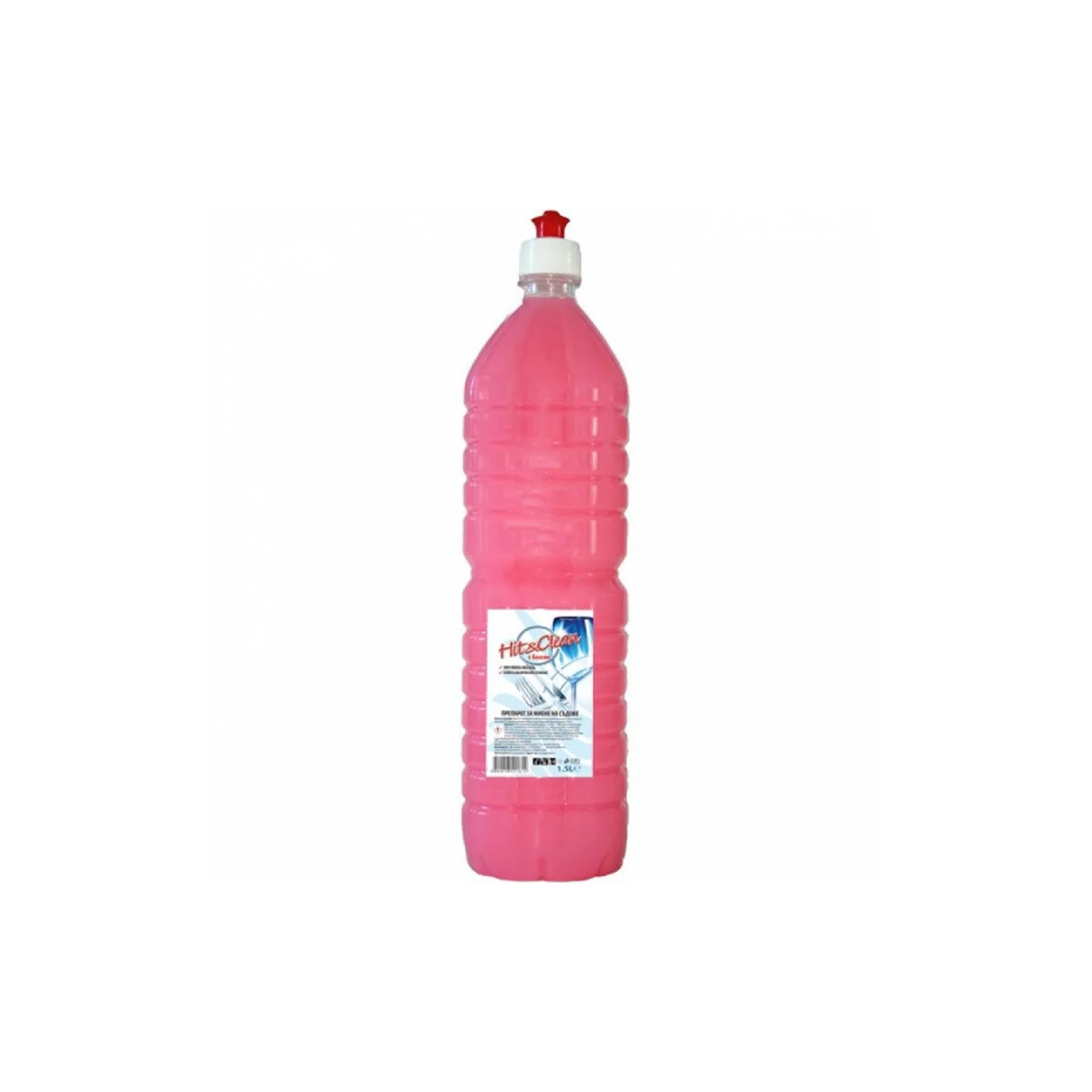 Препарат за миене на съдове Hit&Clean, 1.5 l, с балсам и аромат на горски плодове