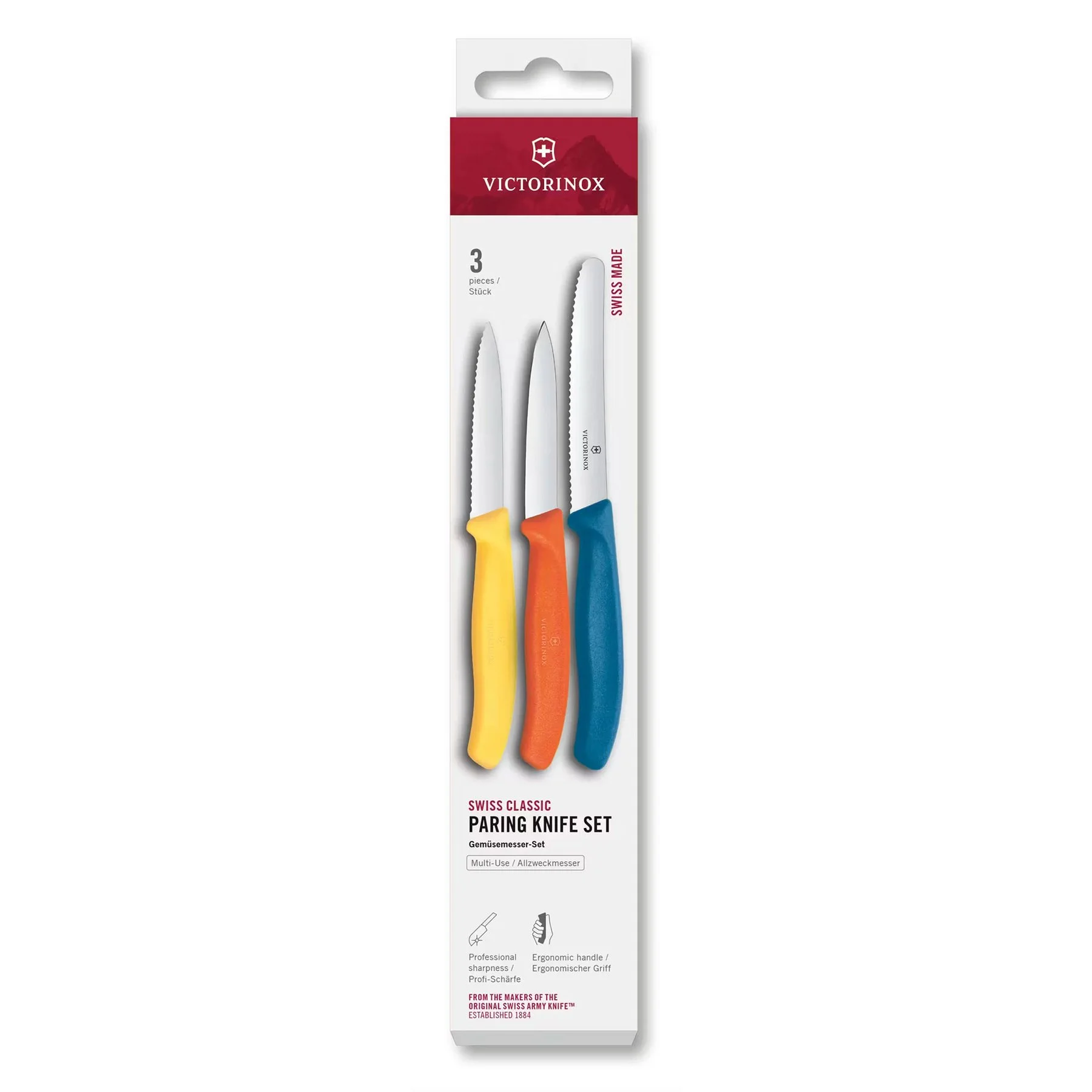 Victorinox Комплект ножове Swiss Classic, цветни, 3 броя