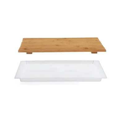 Дъска за рязане на хляб Kinvara, 38 х 27 cm, бяла