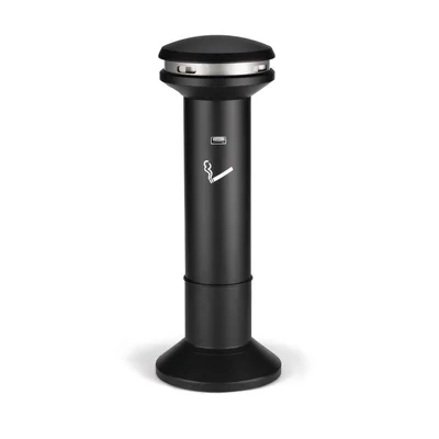 Пепелник Rubbermaid Infinity High, черен, 45 х 102 cm