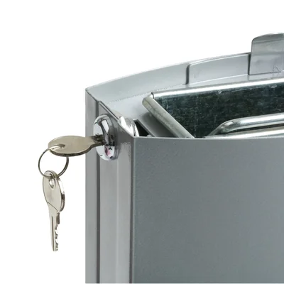 Пепелник Rubbermaid Metropolitan, сив, 6 l