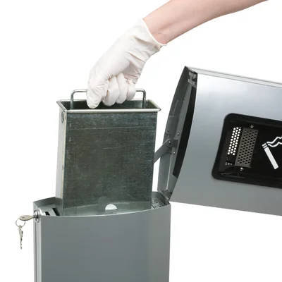 Пепелник Rubbermaid Metropolitan, сив, 6 l
