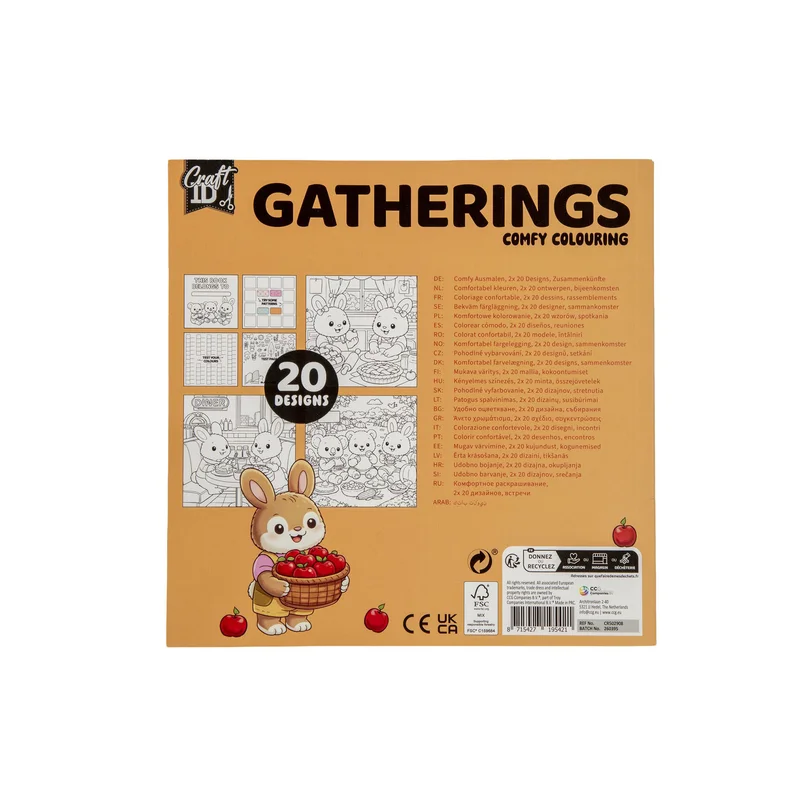 Craft ID Книжка за оцветяване Comfy Coloring, Есен - Празненства