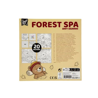 Craft ID Книжка за оцветяване Comfy Coloring, Есен - Горско спа