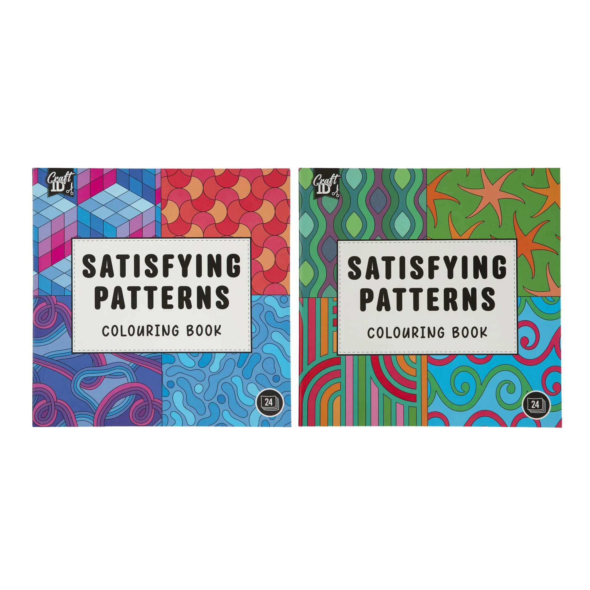 Craft ID Книжка за оцветяване Форми, асорти, 12 броя