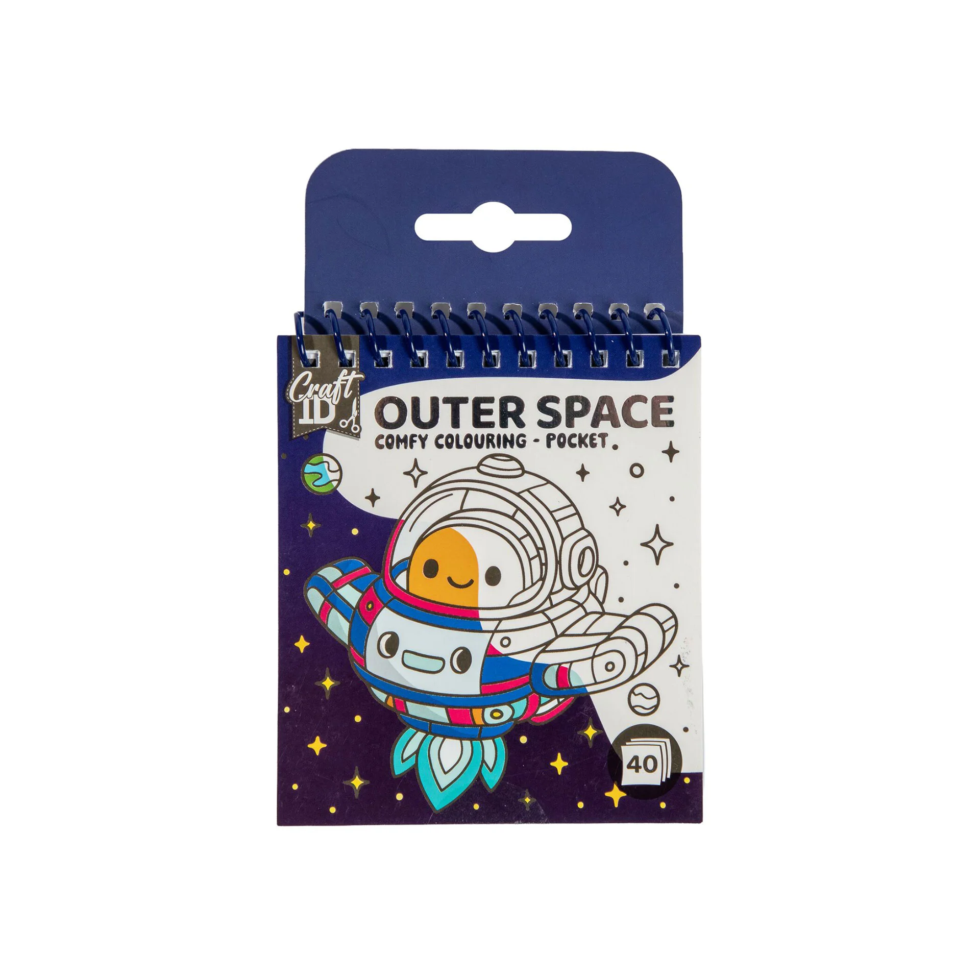 Craft ID Книжка за оцветяване Comfy Coloring - Outer Space, мини