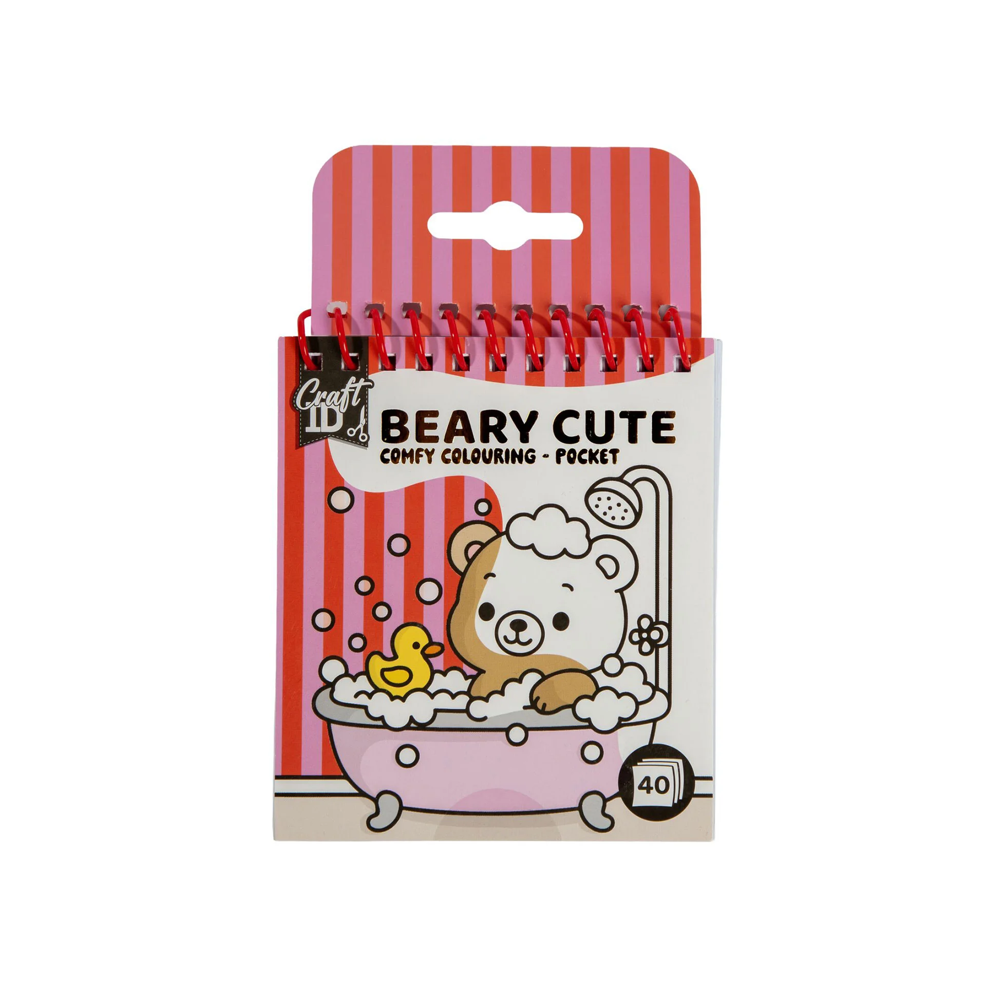 Craft ID Книжка за оцветяване Comfy Coloring - Beary Cute, мини