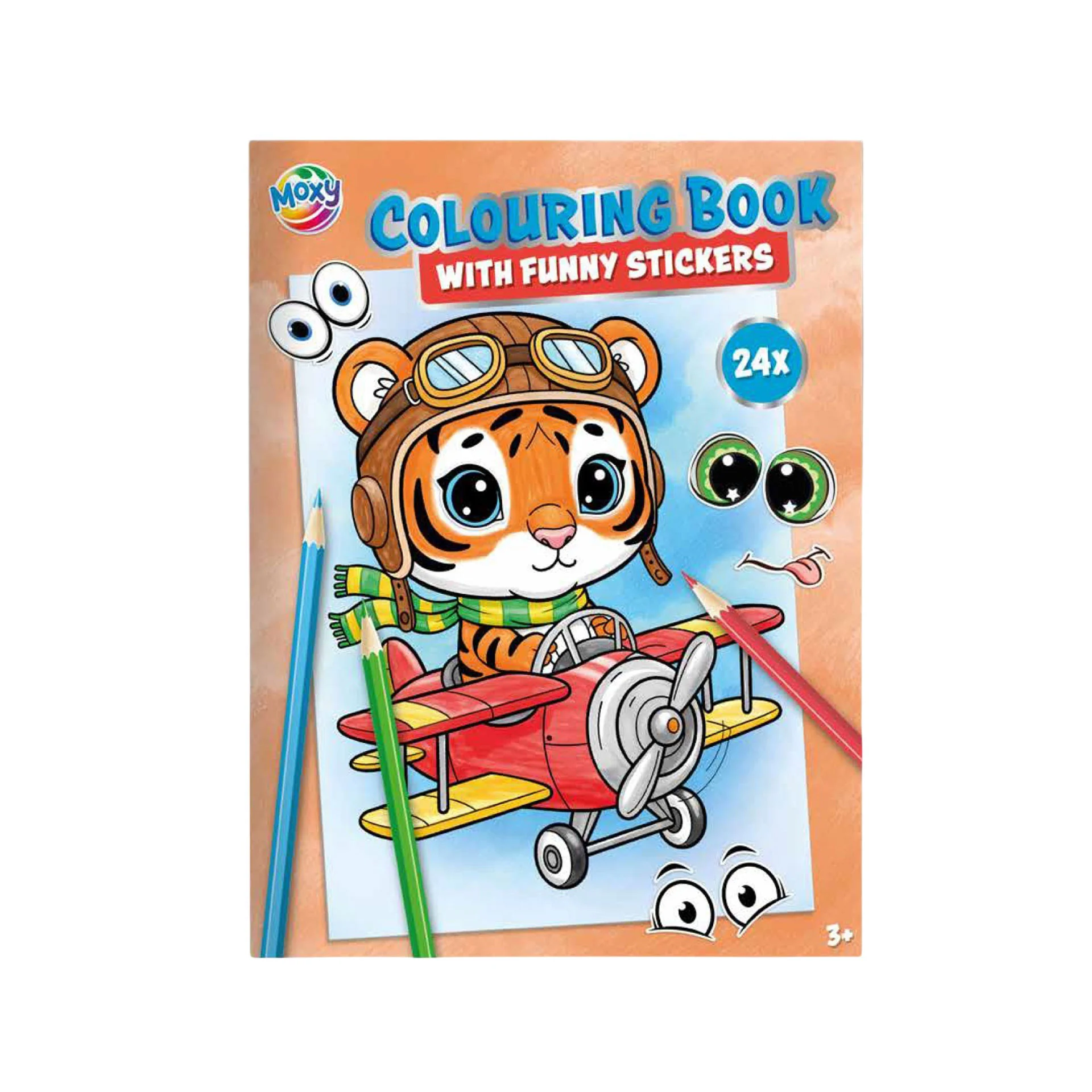 Moxy Книжка за оцветяване Тигър, A4, 24 страници