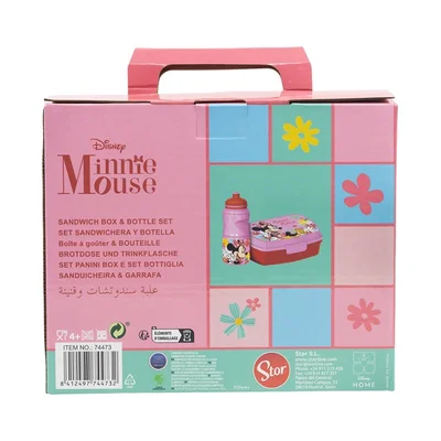 Stor Комплект Minnie, бутилка и кутия за сандвичи