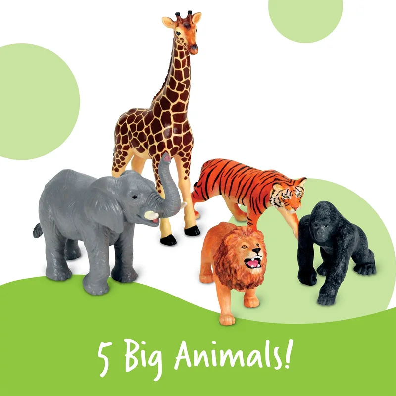 Learning Resources Животни, екзотични, 5 броя