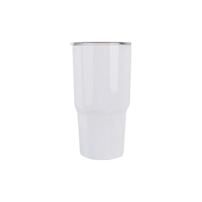 BESTSUB Термочаша, стоманена, бяла, 900 ml, с възможност за персонализация