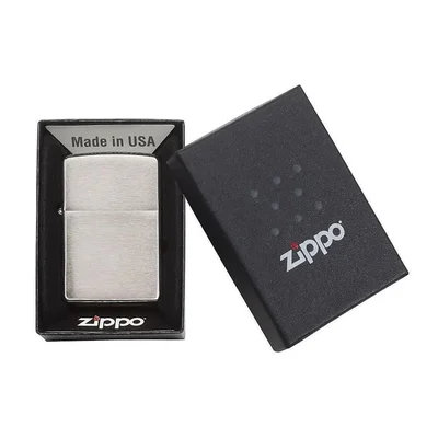 Zippo Запалка 200 - Plain Brushed Chrome