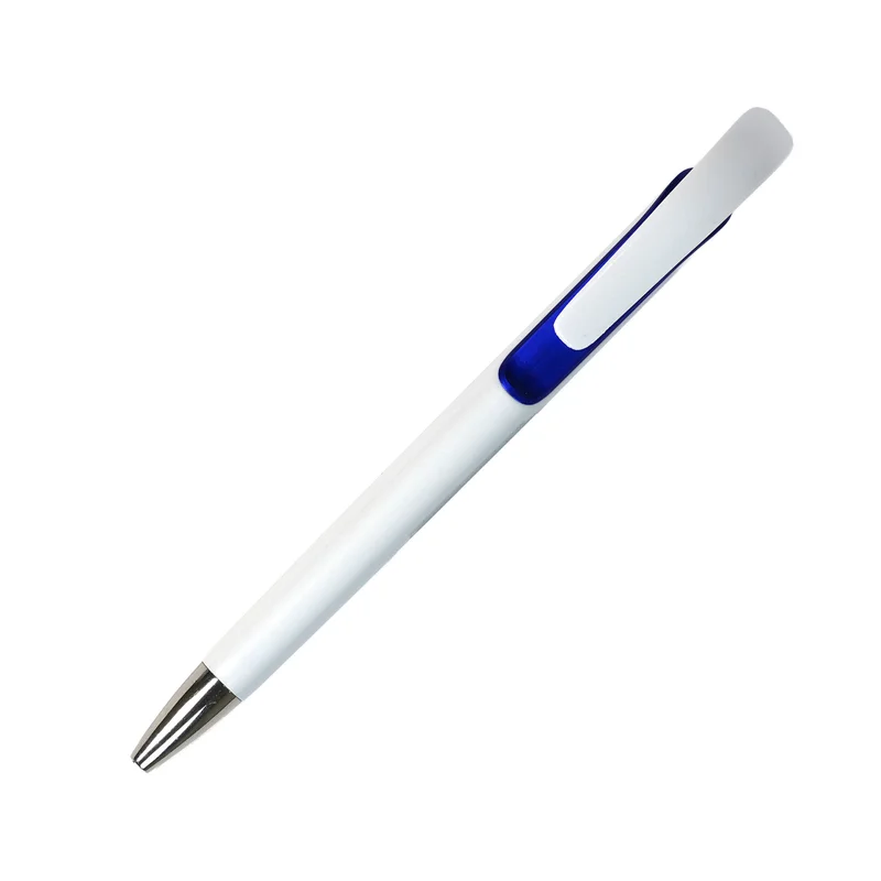 Office 1 Химикалка Milky Way, пластмасова, с брандиране, синя, 50 броя